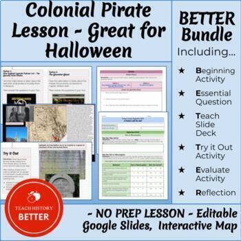 Preview of Colonial Pirate Lesson - Great for Halloween 