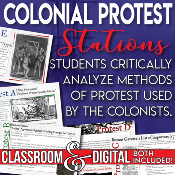 Preview of Colonial Protest Boycotts, Tarring and Feathering Effigies Gallery Walk Stations