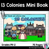 Colonial Times Mini Book for Early Readers - 13 Colonies, 