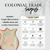 Colonial Trade Sign Project