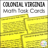 Colonial Virginia Math Task Cards (VS.4) | Cross-Curricular