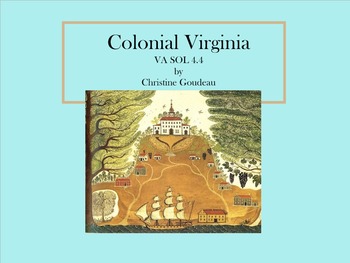 Preview of Virginia Studies SMARTboard Lesson - Colonial Virginia Unit - VS.4