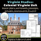 Colonial Virginia Unit {Digital & PDF Included}