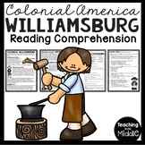 Colonial Williamsburg Virginia Reading Comprehension Works