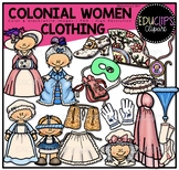 Colonial Women - Clothing Clip Art Set {Educlips Clipart}