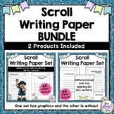 Scroll Writing Paper with & without Graphics-BUNDLE of 2 products (130 papers)