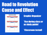 Causes of the Revolution Cause and Effect Organizer
