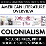Colonialism, American Literature Movement Overview, Puritans to Founding Fathers