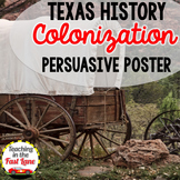 Colonization of Texas Persuasive Poster Activity - Texas History