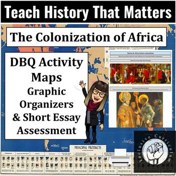 Preview of Colonization of Africa, DBQ Stations Activity with Primary Sources, Art & Essay