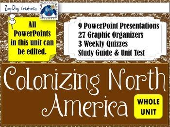 Preview of Colonizing North America UNIT