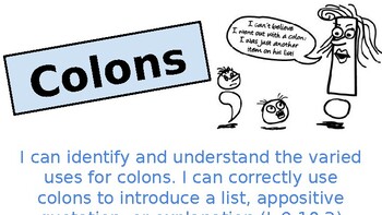 Preview of Colons Powerpoint Presentation (for interactive notebook)