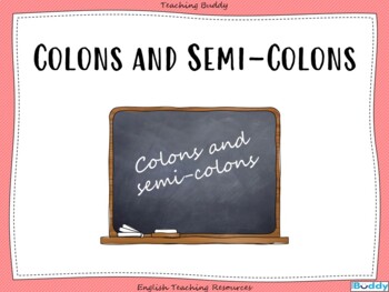 Preview of Colons and Semi-Colons