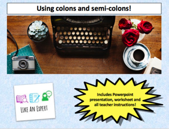 How to use a colon  Teaching Resources