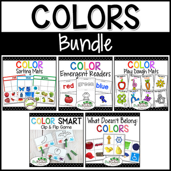 Color Activities Bundle, Preschool, Pre-K by Karen Cox - PreKinders