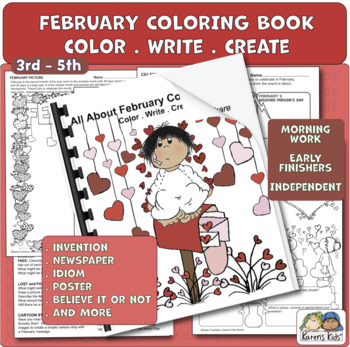 Read Write Color I GO TO SCHOOL Book (Karen's Kids Printables