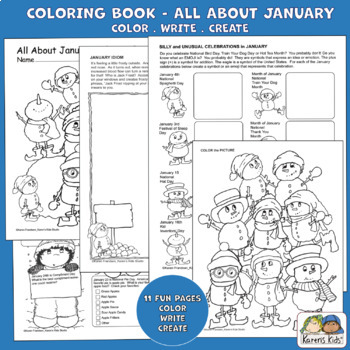 Read Write Color I GO TO SCHOOL Book (Karen's Kids Printables