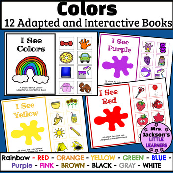 Interactive Color Books- Early learning and Special Ed