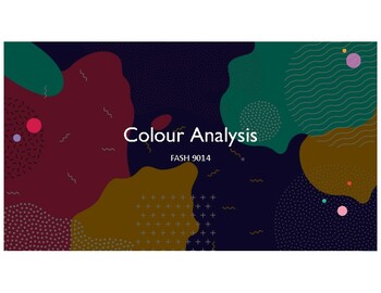 Preview of Color Analysis PPT Slides
