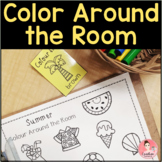 Color Around the Room Write-the-Room activity with color w