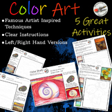 Color Art Bundle: Drawing Color Sheets - Van Gogh, O'keefe