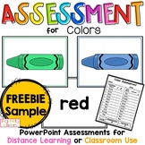 Color Assessment, PowerPoint, Digital Flashcards, Distance