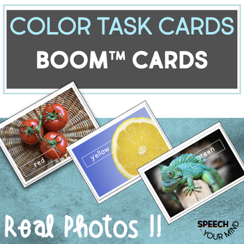 Preview of Colors Boom™ Cards Task Cards | Colors Real Photos