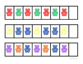 Color Bears Patterning by Purposefully Preschool | TpT