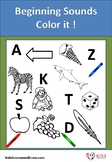Kindergarten / Pre-K Color Beginning Sound