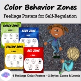 Color Behavior Zones, Feelings Posters for Self Regulation