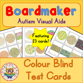 Color Blind Test Cards - Boardmaker Visual Aids for Autism SPED