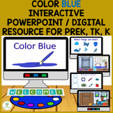 Color Blue Interactive PowerPoint / Digital Resource Prek,