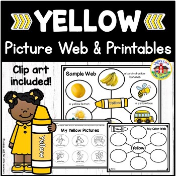 Preview of Yellow Color Recognition Picture Web Activity and Printables