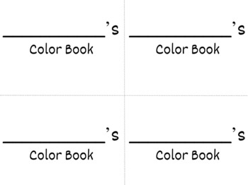 Preview of Color Book