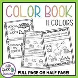 Color Book for Preschool, PreK, and Kindergarten - I Know 