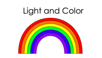 Preview of Color Box, Light and Rainbows Montessori Digital Distance Learning Presentation