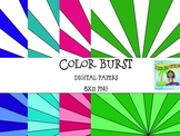 Color Burst Digital Background Papers
