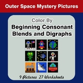 Color By Blends & Digraphs - Outer Space Mystery Pictures