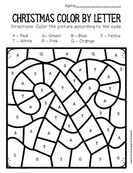 Download Color By Capital Letter Christmas Preschool Worksheets | TpT