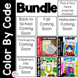 Color By Code Addition Counting On Worksheets Bundle - Kin