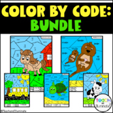 Color By Code Addition and Subtraction (Sea Animals) by Teach and Illuminate