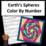 Color By Code Earth's Spheres & Sphere Interaction 5th Gra