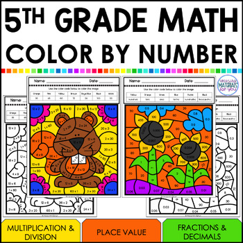 Preview of Color By Code | Fall Math Review