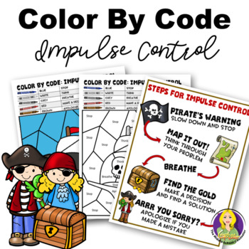 Preview of Color By Code Impulse Control