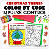 Color By Code Impulse Control-Christmas Themed