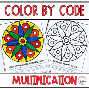 Preview of Color By Code Multiplication