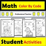 Color By Code Number - Coloring worksheets