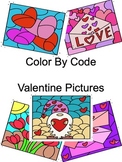 Color By Code Valentine Clipart Set