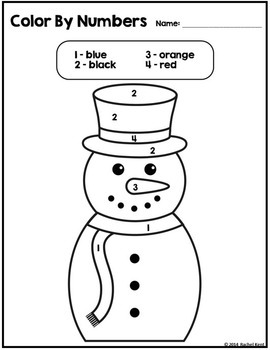 Color By Code Winter Theme by Rachel K Resources | TPT