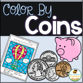 Preview of Money - Color By Coins Hidden Pictures Pack